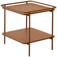 BEISTELLTISCH 45/45/44,3 cm Terracotta quadratisch  - Terracotta, Basics, Metall (45/45/44,3cm) - Xora