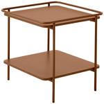 BEISTELLTISCH 45/45/44,3 cm Terracotta quadratisch  - Terracotta, Basics, Metall (45/45/44,3cm) - Xora
