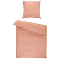 BETTWÄSCHE 135/200 cm JustB! by Bettina Zimmermann Renforcé  - Koralle/Creme, Design, Textil (135/200cm) - Musterring