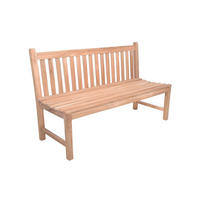 GARTENBANK 60/92/150 cm Teakholz   - Braun/Naturfarben, MODERN, Holz (60/92/150cm) - Gardenson