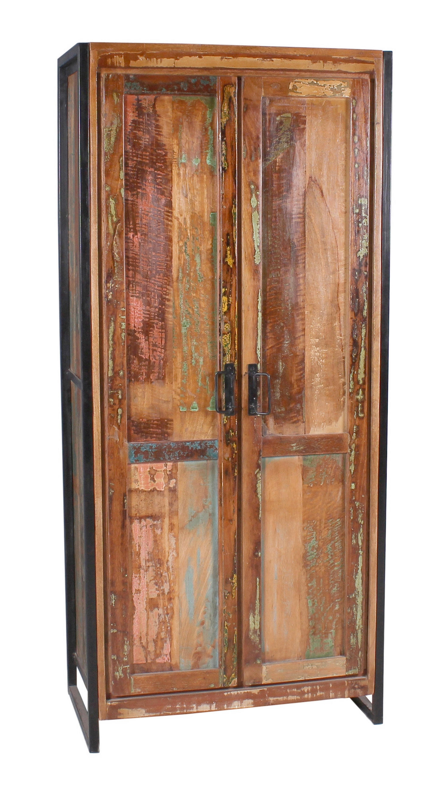 GARDEROBENSCHRANK  in 80/180/45 cm  - Multicolor/Schwarz, Design, Holz/Metall (80/180/45cm) - MID.YOU