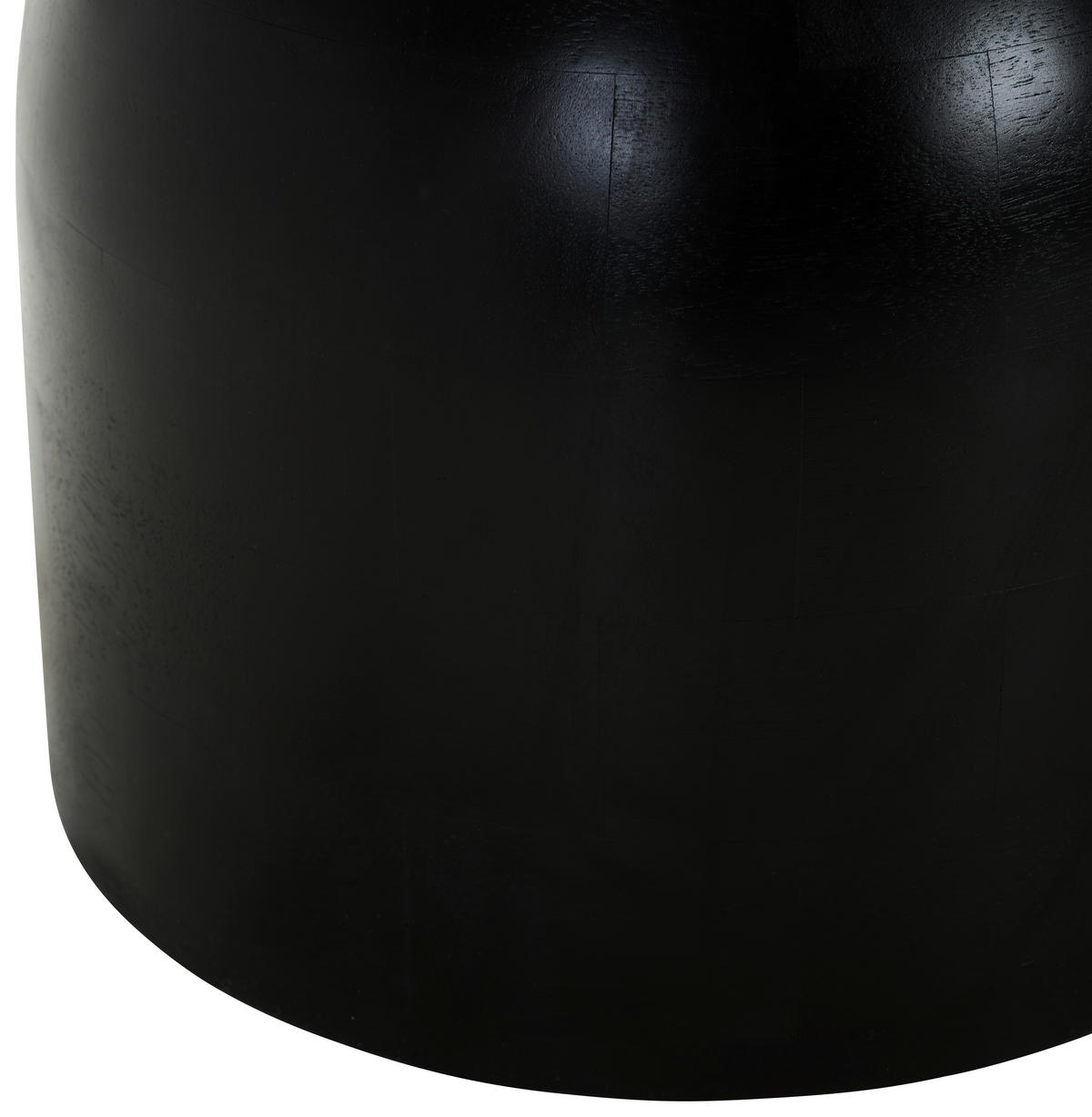 BEISTELLTISCH Mangoholz vollmassiv Schwarz rund  - Schwarz, KONVENTIONELL, Holz (45/45/45cm) - Livetastic