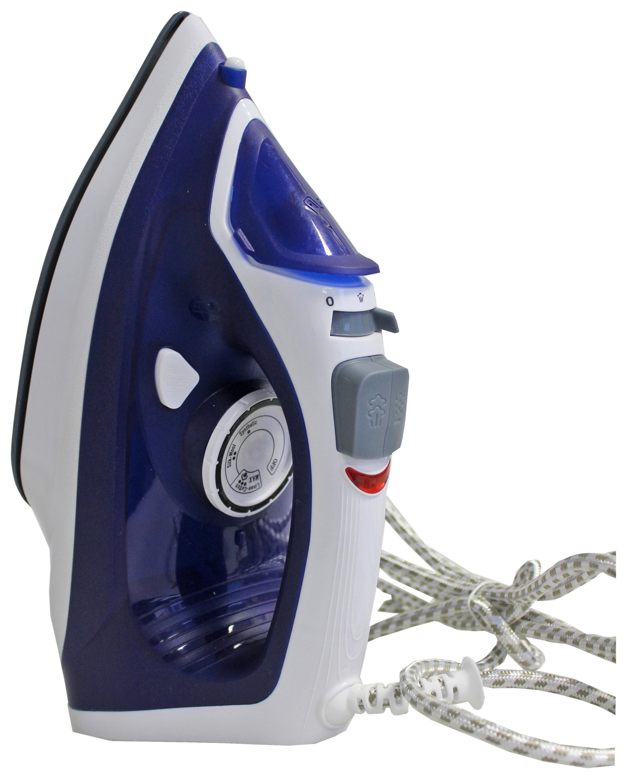 Dampfbügeleisen 613-401000 Blau/weiß Mit Temperaturregler