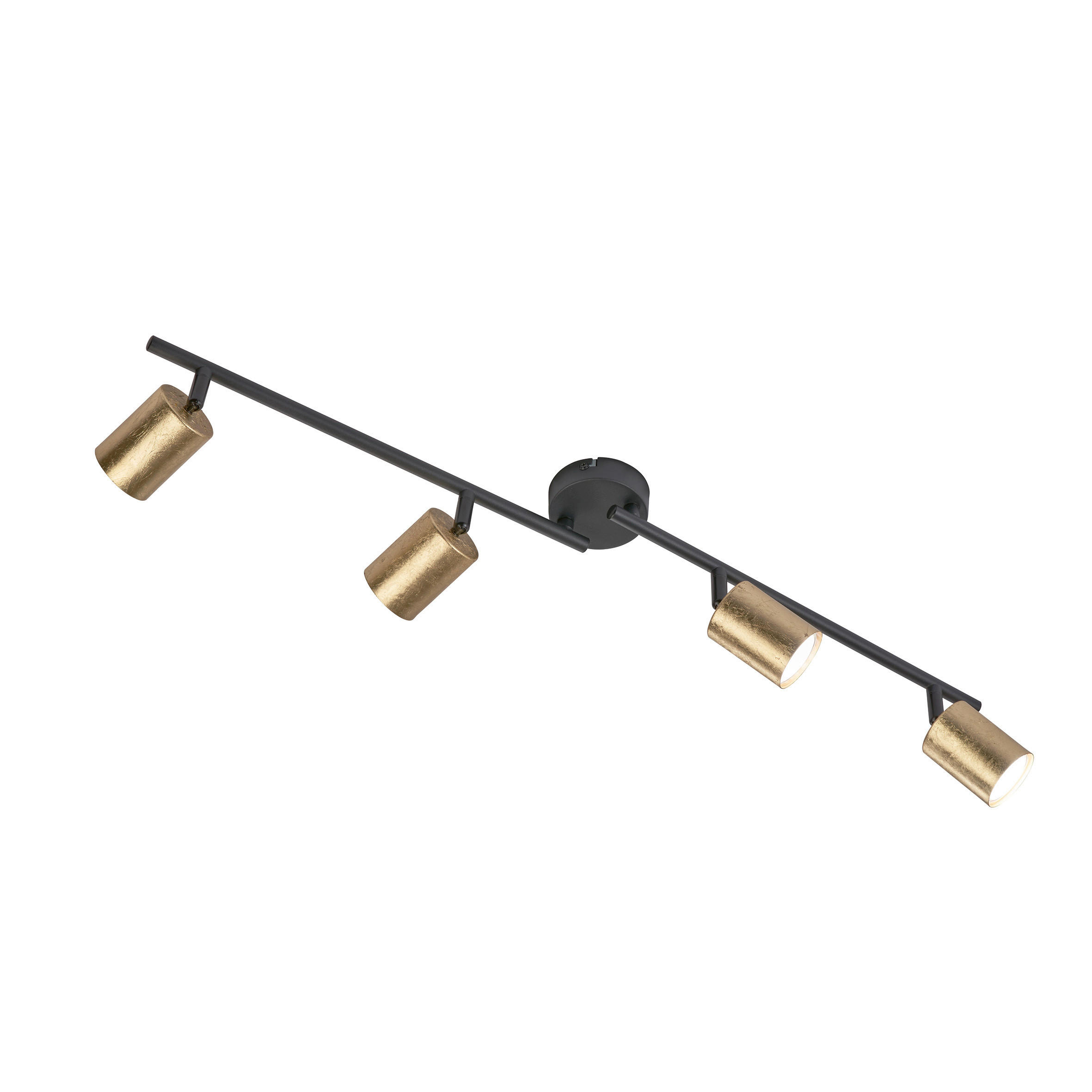 LED-SPOT Vano 79/8/13 cm   - svart/guldfärgad, Design, metall (79/8/13cm) - Fischer & Honsel