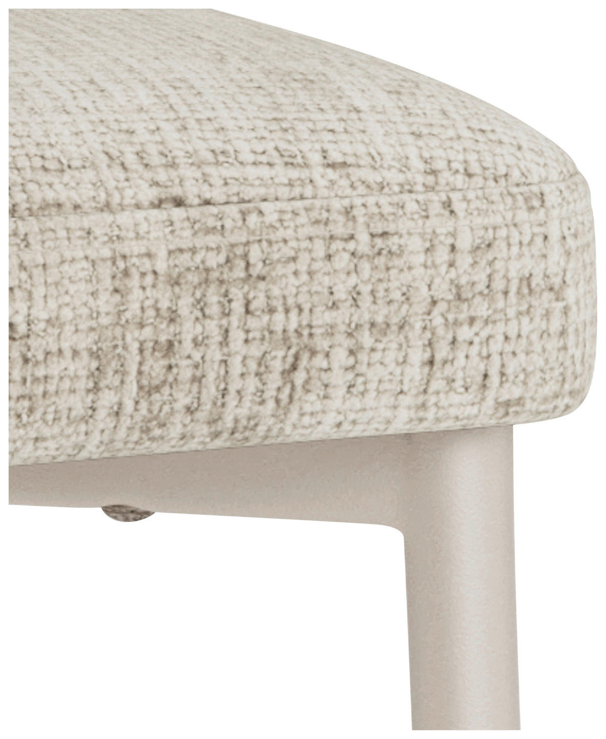 STUHL Webstoff Beige  - Beige/Grau, Trend, Textil/Metall (56/77/55cm) - MID.YOU