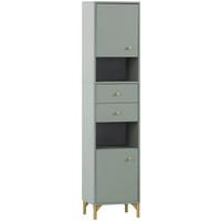 HOCHSCHRANK 40,3/181,6/33,1 cm  - Pastellgrün/Goldfarben, MODERN, Holzwerkstoff/Kunststoff (40,3/181,6/33,1cm) - Stylife