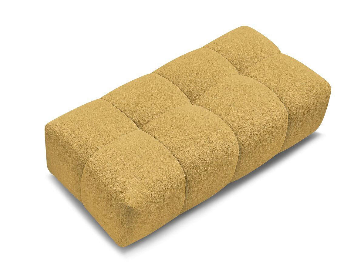 HOCKER EVEREST Flachgewebe Gelb  - Gelb/Schwarz, MODERN, Kunststoff/Textil (166/100/40cm)