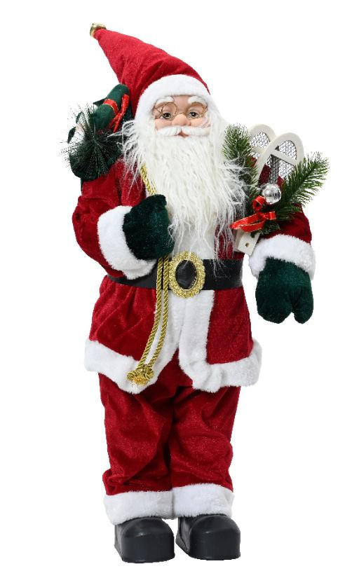 WEIHNACHTSMANN  - Rot, Basics, Kunststoff (26,00/18,00/60,00cm) - X-Mas