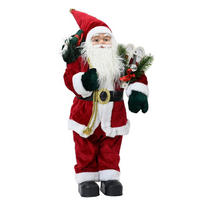 WEIHNACHTSMANN  - Rot, Basics, Kunststoff (26,00/18,00/60,00cm) - X-Mas