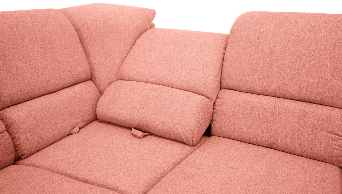 ECKSOFA in Koralle  - Koralle, Design (219/270cm) - Livetastic