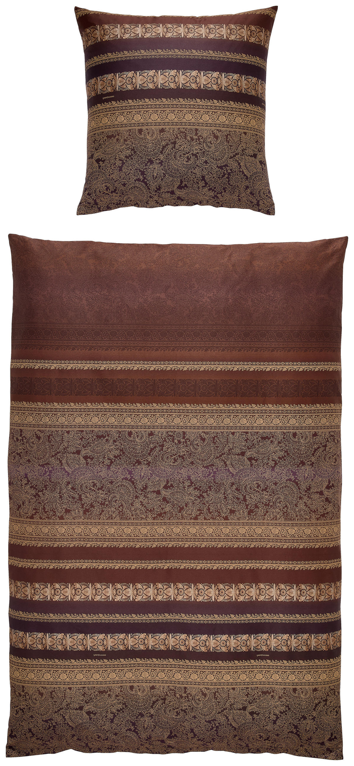 BETTWÄSCHE Satin 135/200 cm  - Hellbraun, KONVENTIONELL, Textil (135/200cm) - Bassetti