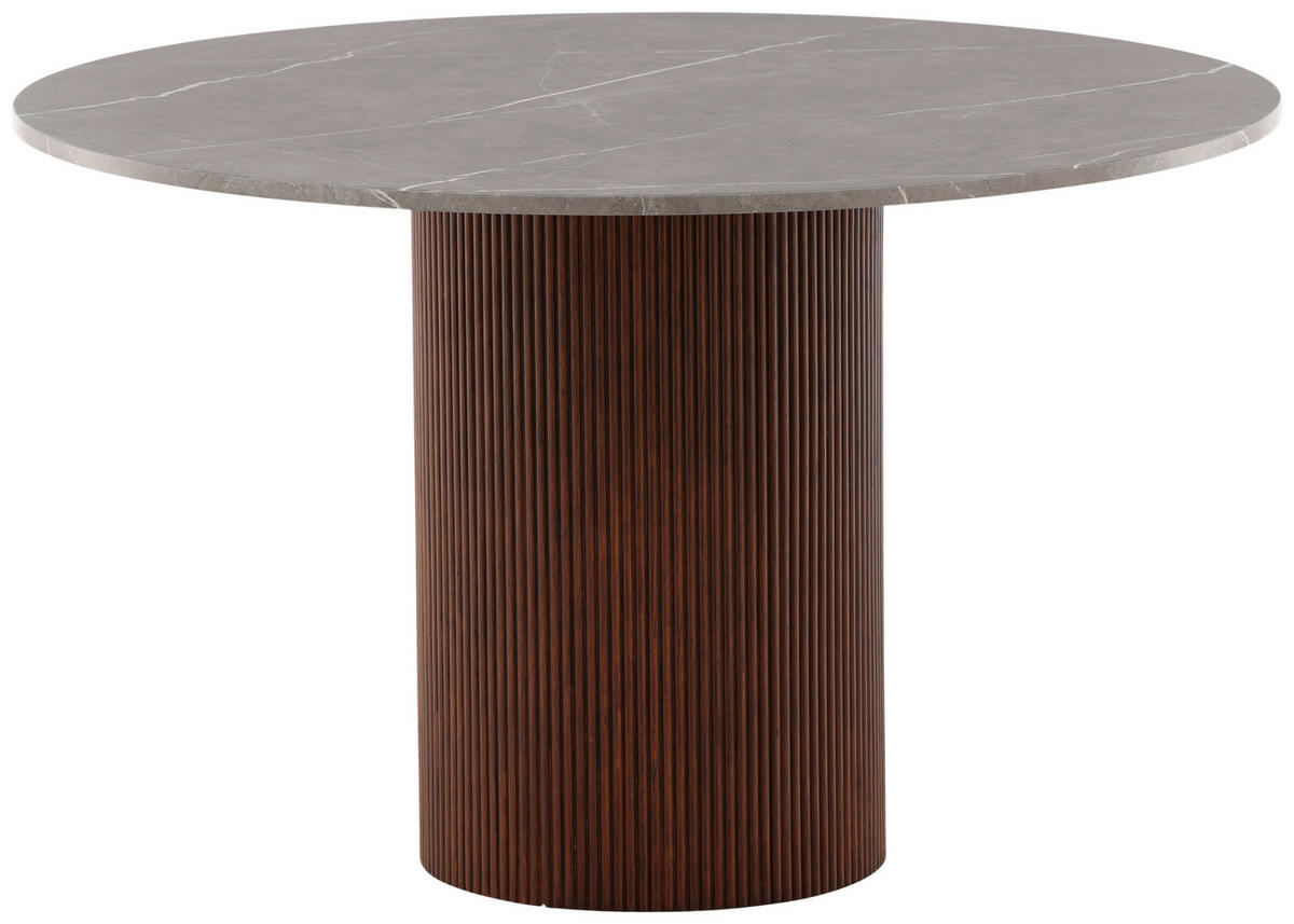 MATBORD i trämaterial, trä, glas  120/74 cm  - grå/mörkbrun, Design, trämaterial/trä (120/74cm) - Niels Andersson