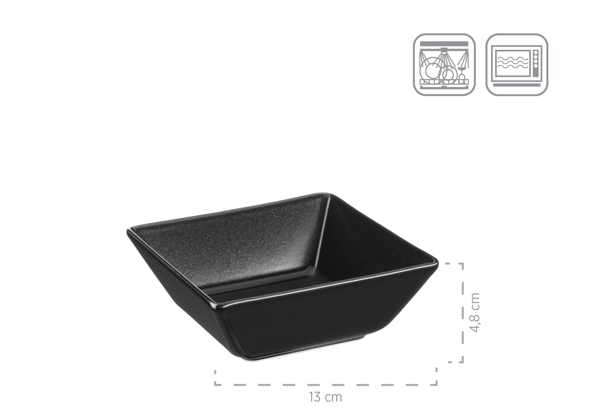 SCHALE MANHATTAN CITY   - Schwarz, Basics, Keramik - Mäser