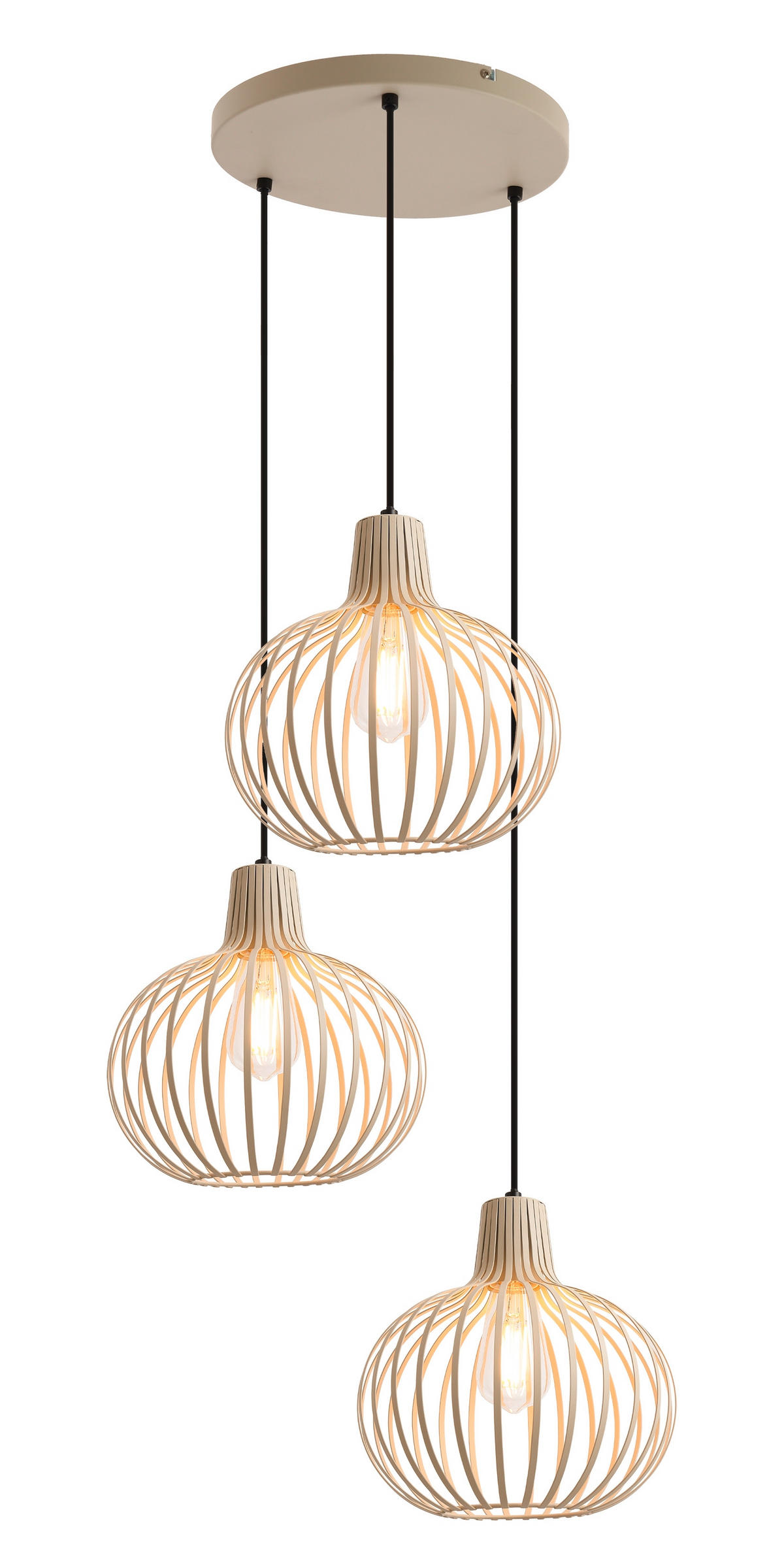 HÄNGELEUCHTE MATEO 50/120 cm   - Creme, Basics, Metall (50/120cm) - Globo