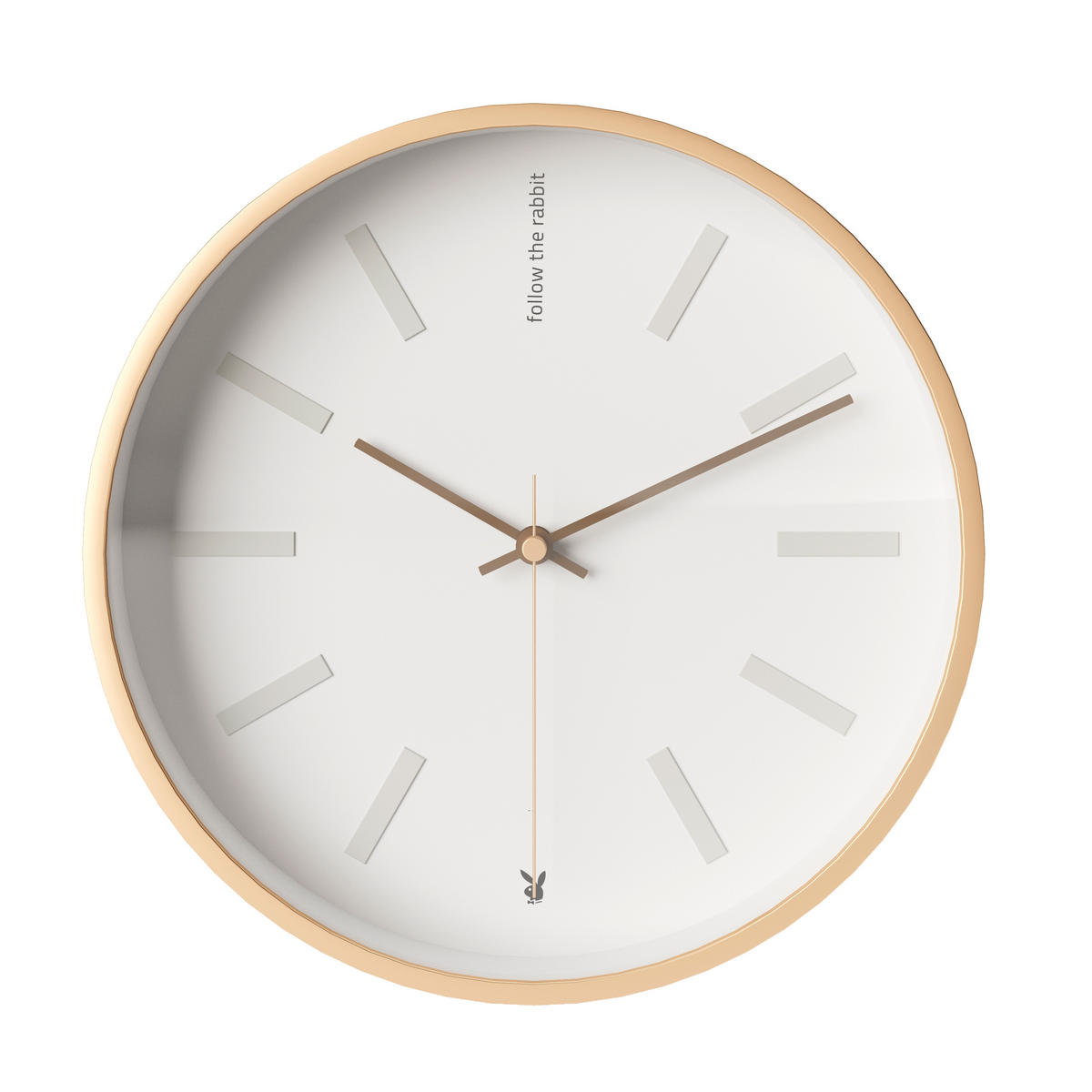 WANDUHR  Goldfarben  - Goldfarben, Basics, Kunststoff/Metall (28/28/4cm) - Playboy