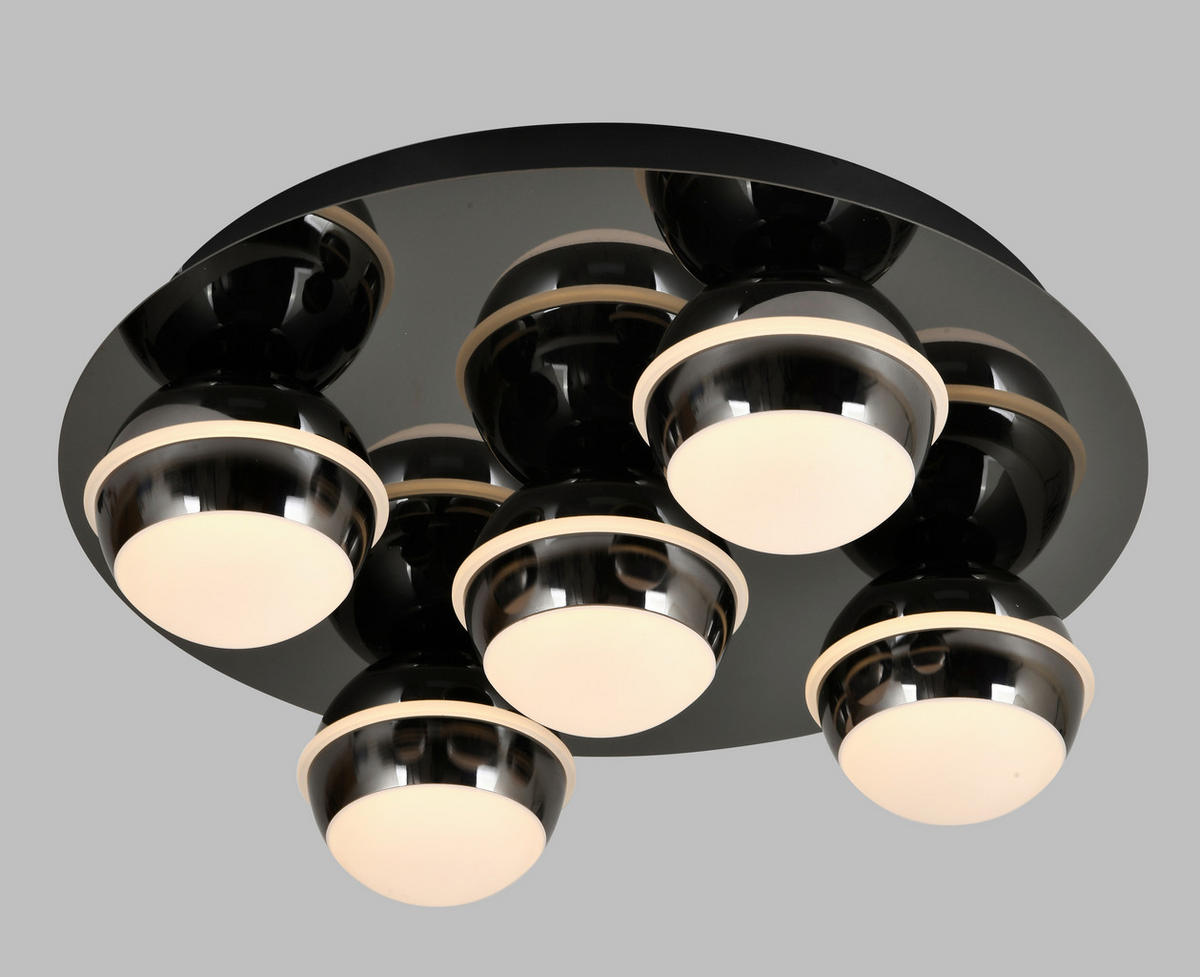 LED-DECKENLEUCHTE Biarritz 40/40/14 cm  - Sandfarben, Design, Kunststoff/Metall (40/40/14cm)