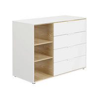 PELENKÁZÓ KOMÓD Lieven  - tölgyfa/fehér, Basics, faalapú anyag (125,90/93,6/54,8cm) - Paidi
