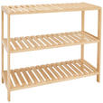 SCHUHREGAL 69/57/28 cm  - Naturfarben, Basics, Naturmaterialien/Holz (69/57/28cm) - Carryhome