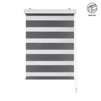 ZEBRA ZAVESA siva, providno tekstil - providno/siva, Osnovno, tekstil (45/160cm) - Boxxx