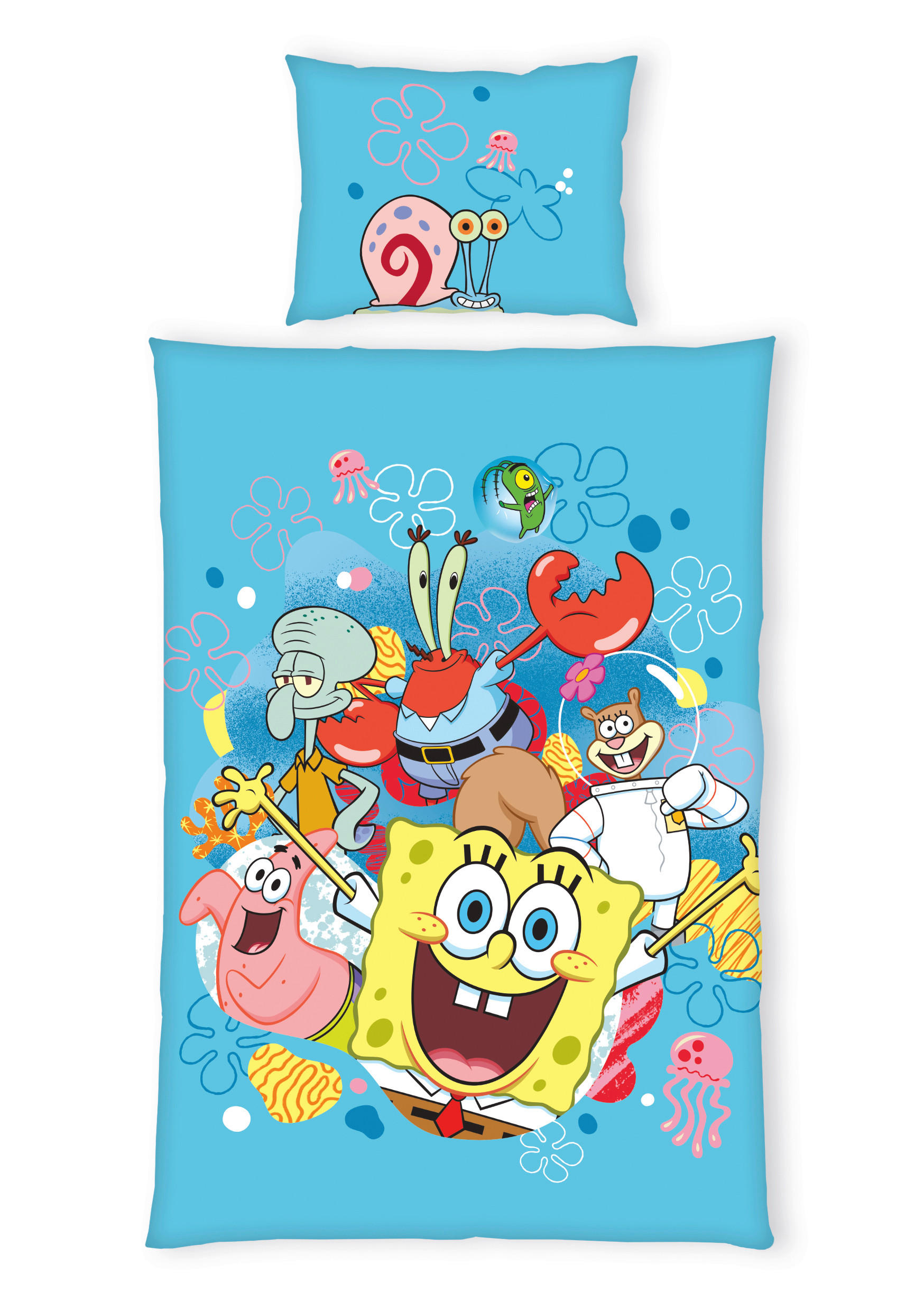 DJEČJA POSTELJINA 60/80 cm  Spongebob  - Konvencionalno, tekstil (60/80cm) - Sponge Bob