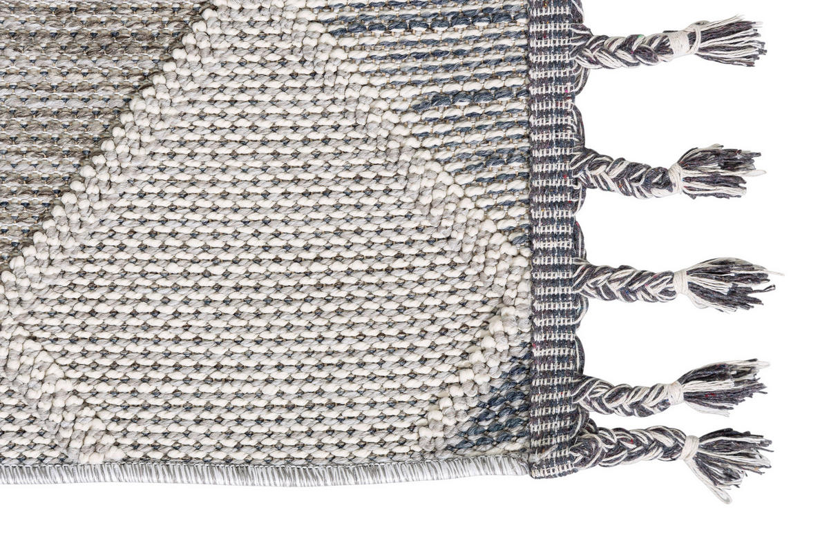 WEBTEPPICH 133/190 cm Blau, Grau  - Blau/Grau, Design, Textil (133/190cm) - Novel