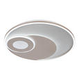LED-DECKENLEUCHTE 50/5 cm  - Champagner/Silberfarben, Design, Kunststoff/Metall (50/5cm) - Novel