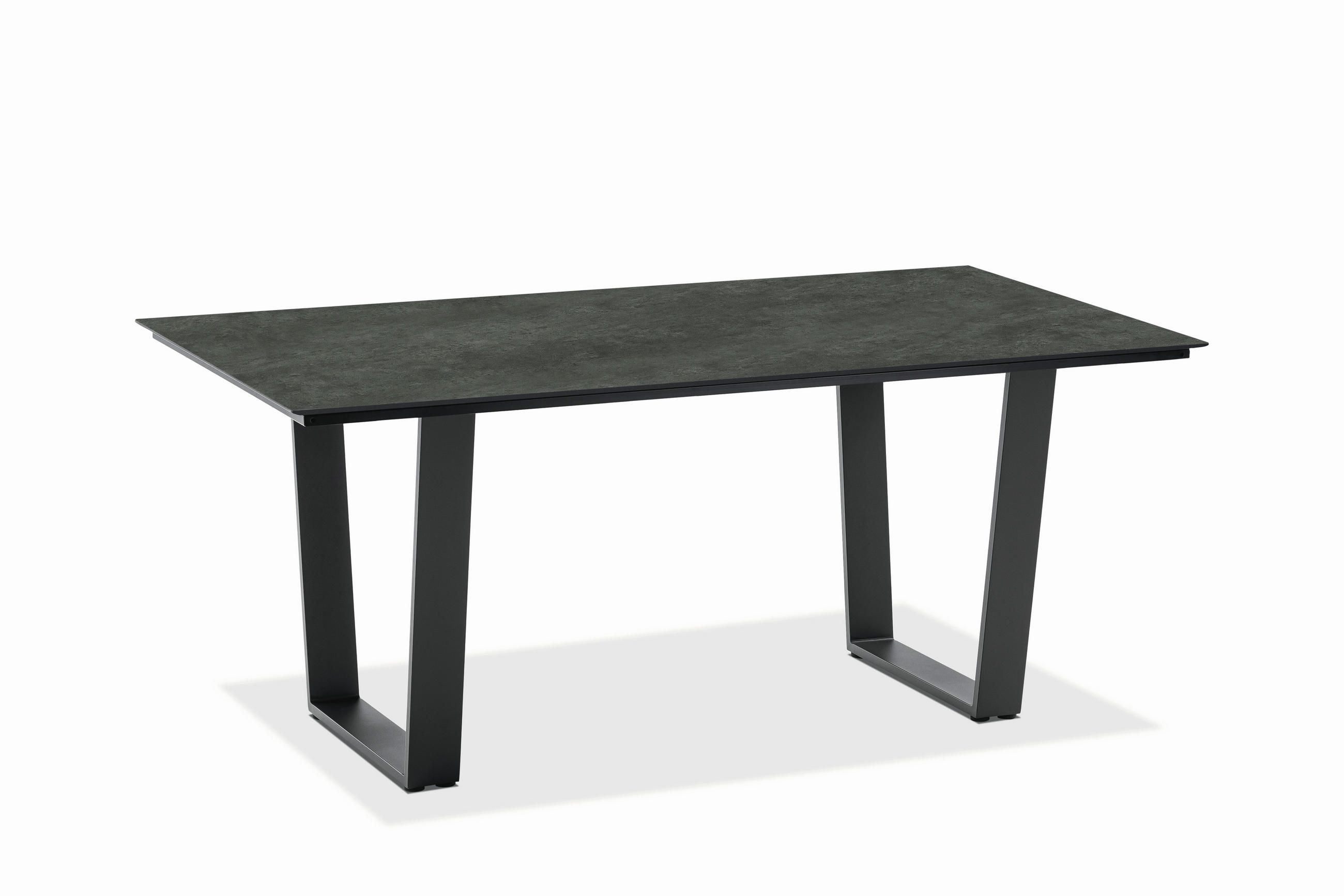 GARTENTISCH Kunststoff Anthrazit, Graphitfarben rechteckig  - Anthrazit/Graphitfarben, Design, Kunststoff/Metall (160/95/76cm)