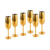 GLÄSERSET  6-teilig  - Goldfarben, Trend, Metall (22,5cm) - Echtwerk