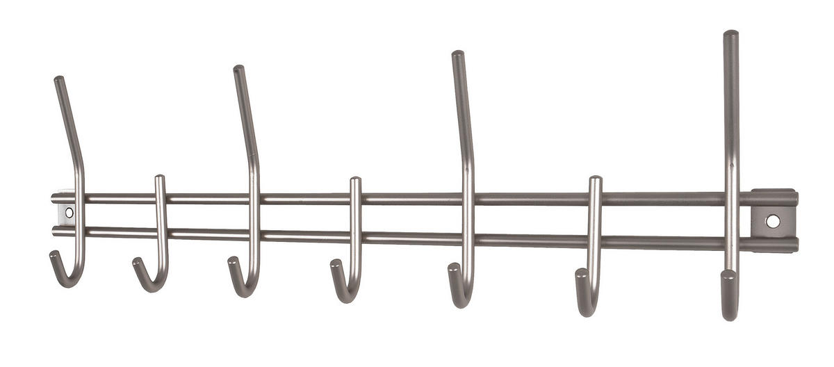 FALI AKASZTÓLÉC - nemesacélszínű, Modern, fém (54/16/5cm) - Carryhome