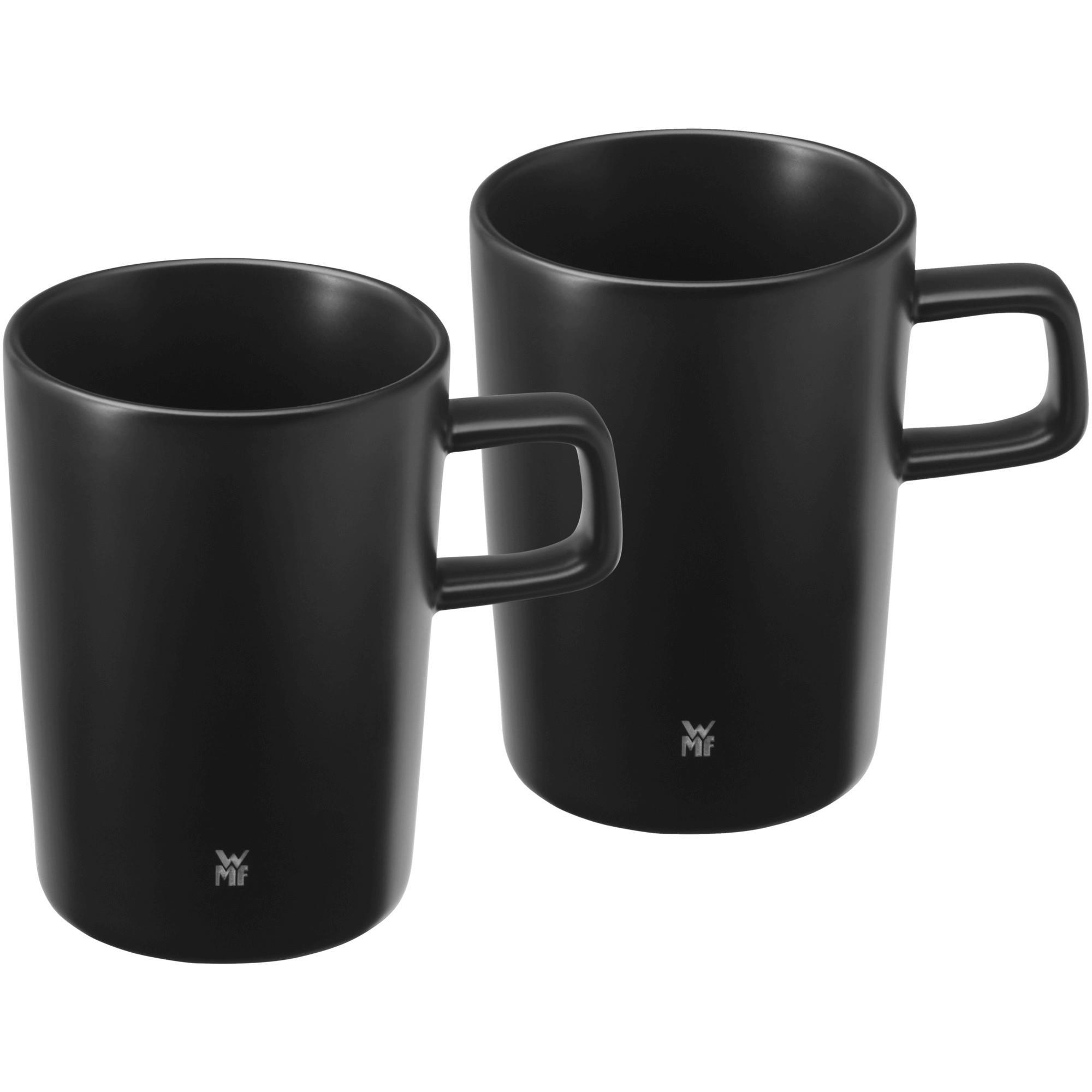 SET ŠOLJICA 2 dela - crna, Dizajnerski, keramika (250ml) - WMF