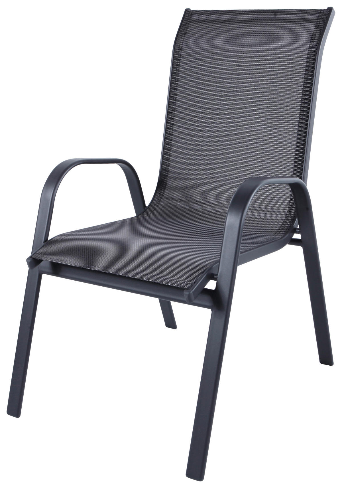 STAPELSESSEL in Metall, Textil Anthrazit, Braun  - Anthrazit/Braun, Basics, Textil/Metall (55/96/76cm) - Xora