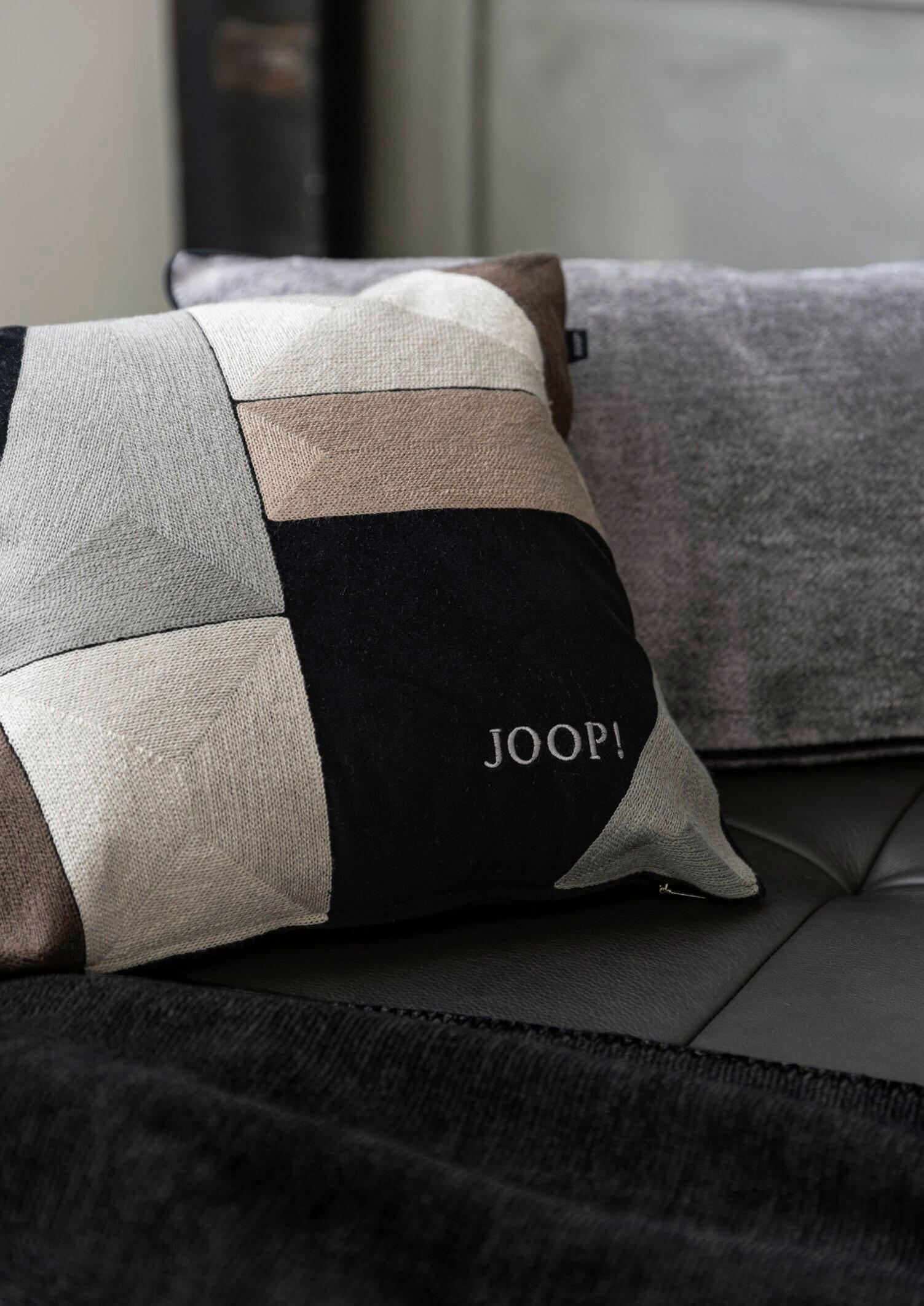 POTAH NA POLŠTÁŘ  40/40 cm - černá/krémová, Trend, textil (40/40cm) - Joop!