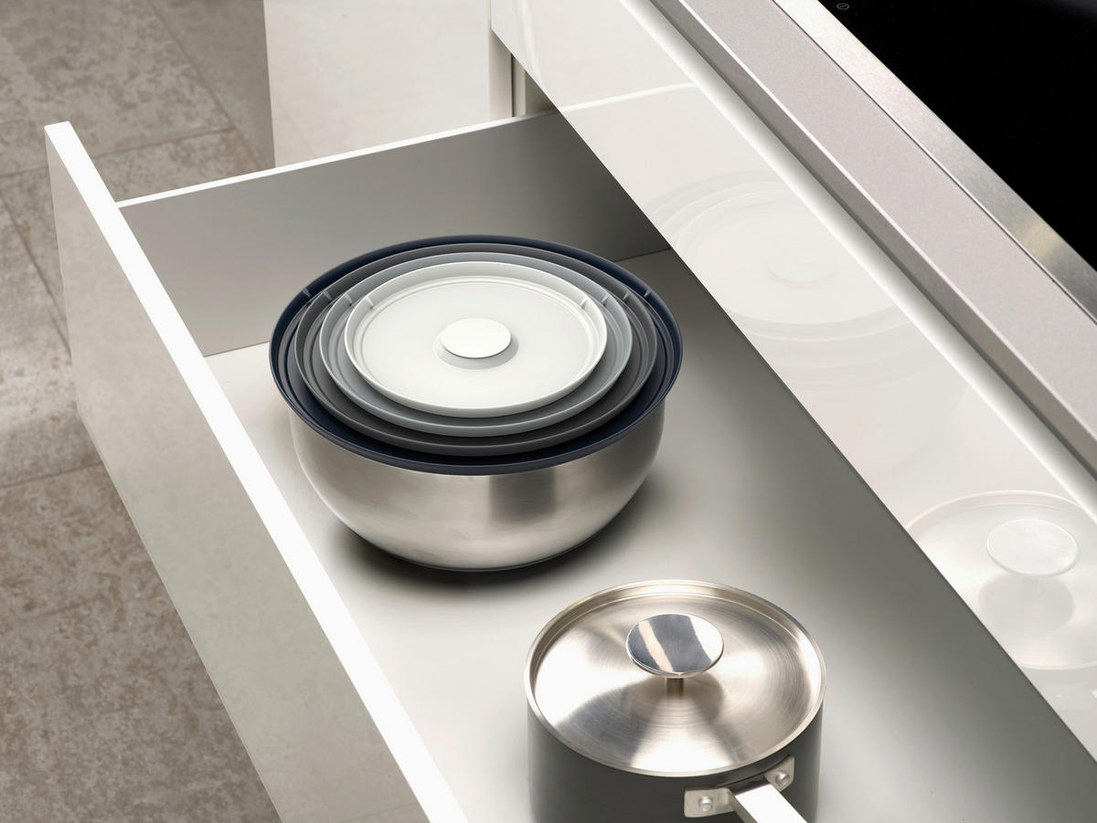 SCHÜSSELSET Nest 4-teilig  - Grau, KONVENTIONELL, Kunststoff/Metall (28,5/28,5/13,6cm) - Joseph Joseph
