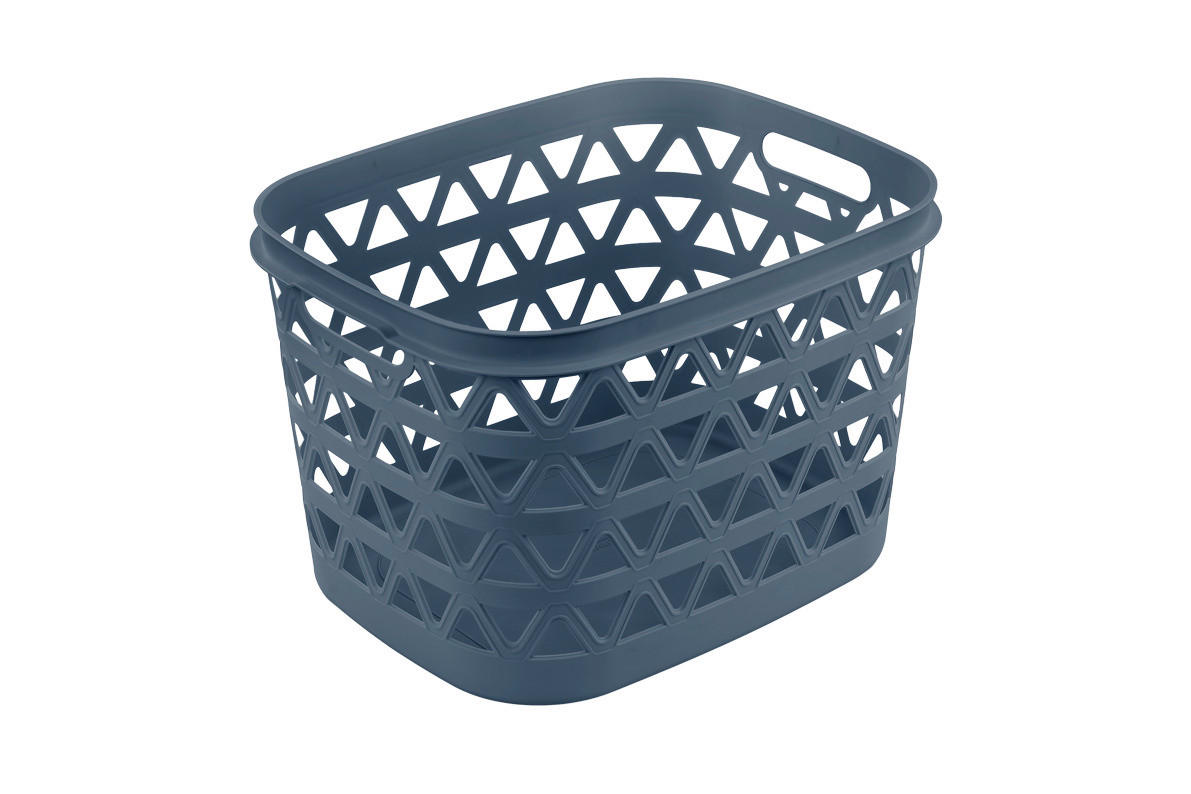 RUHÁSKOSÁR - sötétkék, Basics, műanyag (34,6/27,1/42,6cm) - Curver