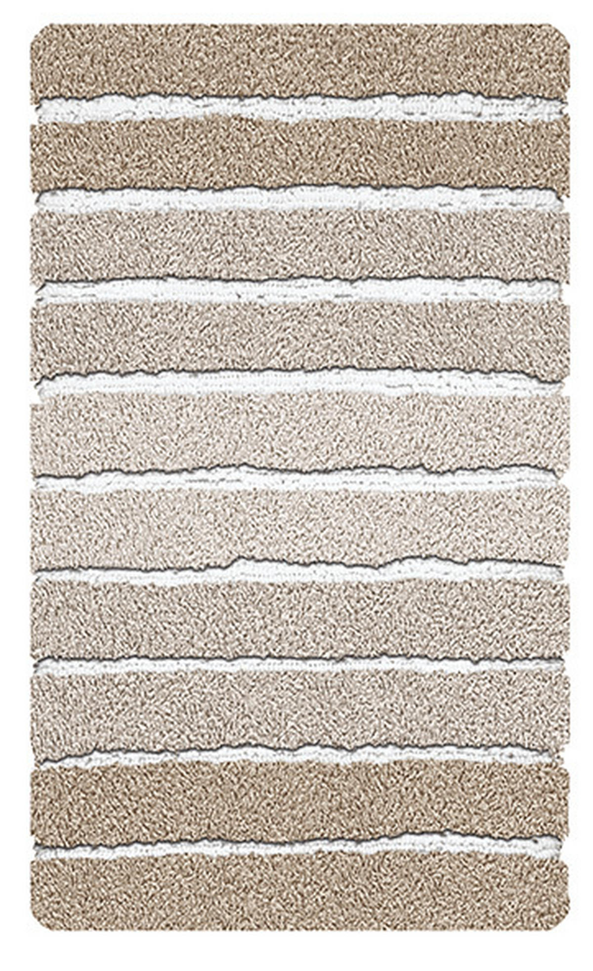 BADTEPPICH Beige 60/100 cm  - Beige, Basics, Kunststoff/Textil (60/100cm) - Kleine Wolke