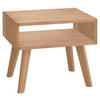 NACHTSCHRANK 50/42/41 cm Kernbuche massiv  - Kernbuche, Natur, Holz (50/42/41cm) - Hasena