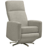 RELAXSESSEL Textil Hellgrau  - Hellgrau/Alufarben, Design, Textil/Metall (72/109/78cm) - Sedda