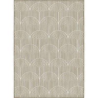 OUTDOORTEPPICH  für Terrasse und Balkon 240/330 cm Pangli Weiß, Cappuccino  - Weiß/Cappuccino, Design, Kunststoff (240/330cm) - Hanse Home
