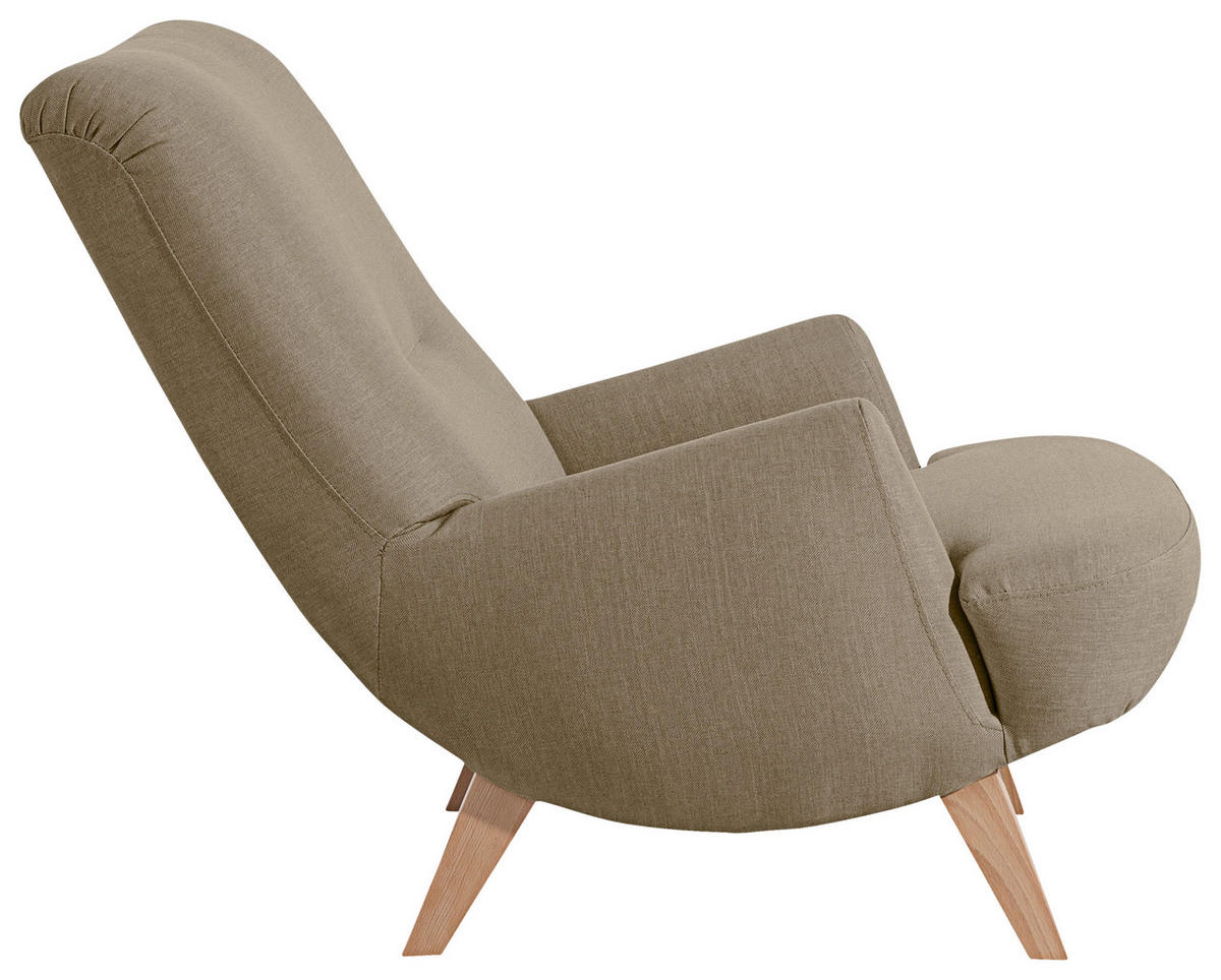 RELAXAČNÍ KŘESLO, textil, Sahara - přírodní barvy/Sahara, Design, dřevo/textil (71/101/80cm) - Max Winzer