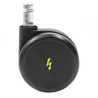 DREHSTUHLROLLE - Schwarz, Basics, Kunststoff/Metall (5/7/6,5cm) - MID.YOU