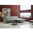 ECKSOFA  in Chenille, Flachgewebe Grau  284/180 cm  - Schwarz/Grau, Design, Textil/Metall (284/180cm) - Dieter Knoll