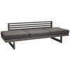 GARTENBANK 216/68/80 cm  Aluminium  - Schieferfarben/Graphitfarben, Design, Textil/Metall (216/68/80cm) - Stern