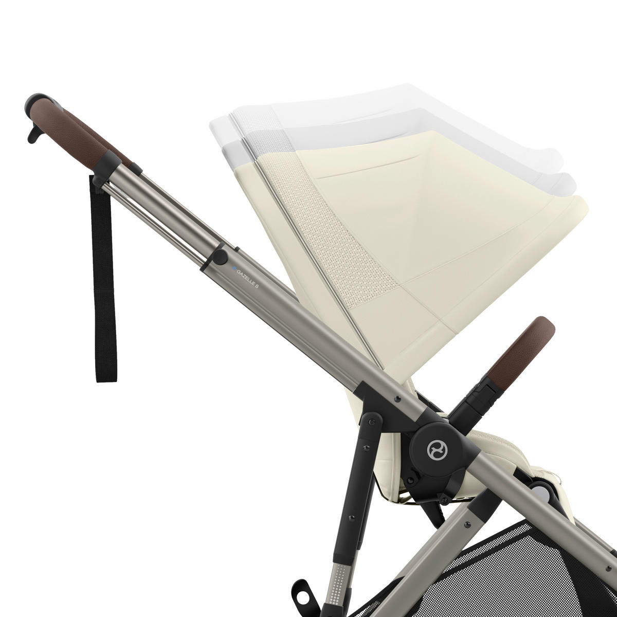 KINDERWAGEN E-GAZELLE S  - Taupe, Design, Kunststoff/Metall (94.5/66/100cm) - Cybex