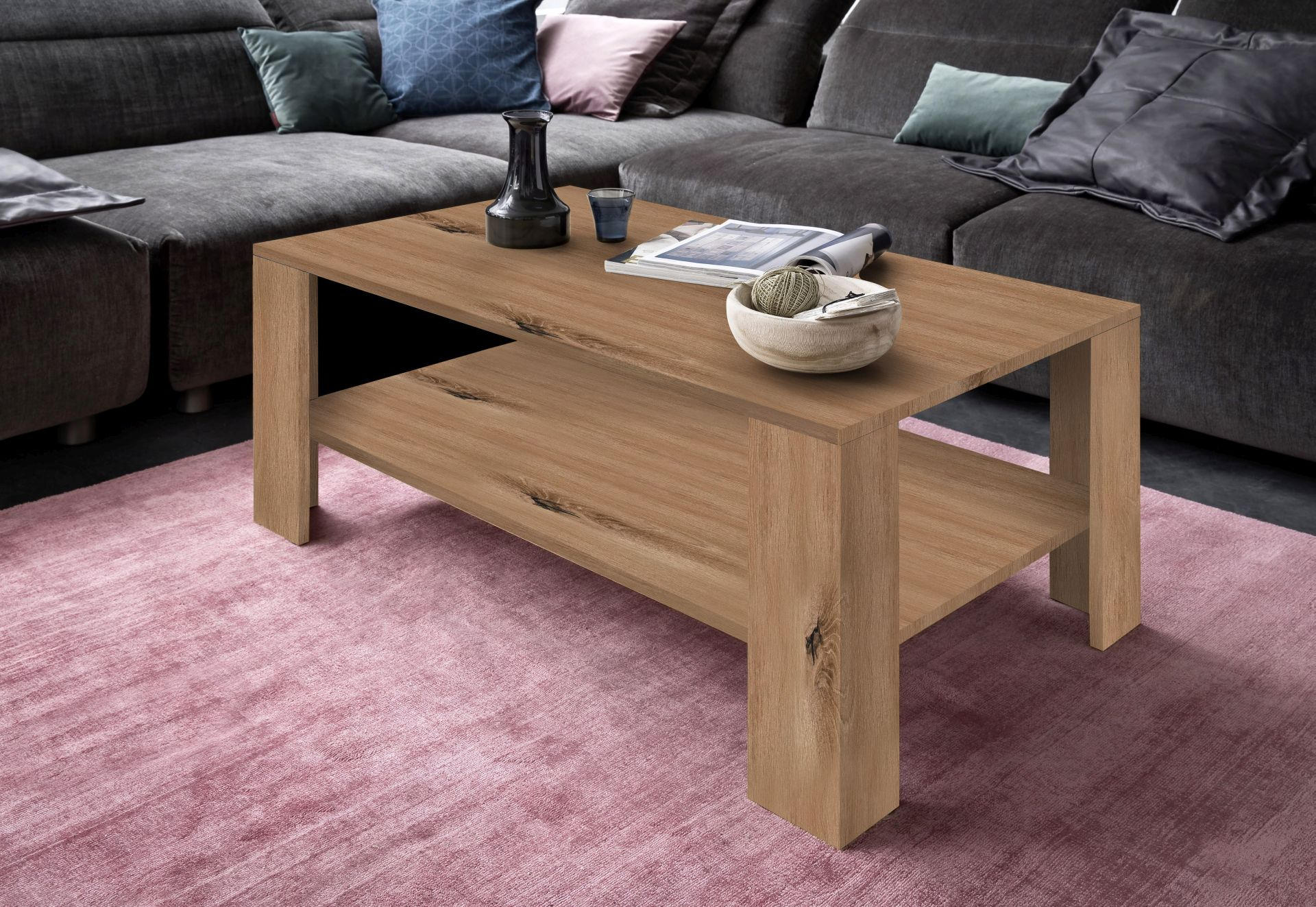 KONFERENČNÍ STOLEK, barvy dubu, kompozitní dřevo, 100/38/50 cm - barvy dubu, Moderní, kompozitní dřevo (100/38/50cm) - Ti'me