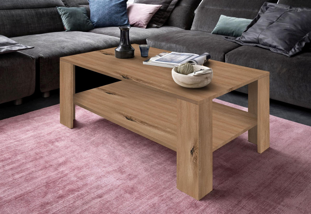 KONFERENČNÍ STOLEK, barvy dubu, kompozitní dřevo, 100/38/50 cm - barvy dubu, Moderní, kompozitní dřevo (100/38/50cm) - Ti'me