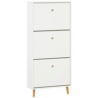 SCHUHKIPPER  in 59,8/131/19,55 cm  - Weiß, Design, Holz/Holzwerkstoff (59,8/131/19,55cm) - MID.YOU