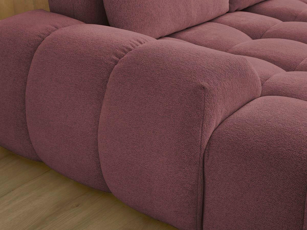 ECKSCHLAFSOFA EVEREST  mit Rücken echt, Armteil links, Armteil rechts Flachgewebe Rot  - Rot/Schwarz, MODERN, Kunststoff/Textil (198/423/212cm)