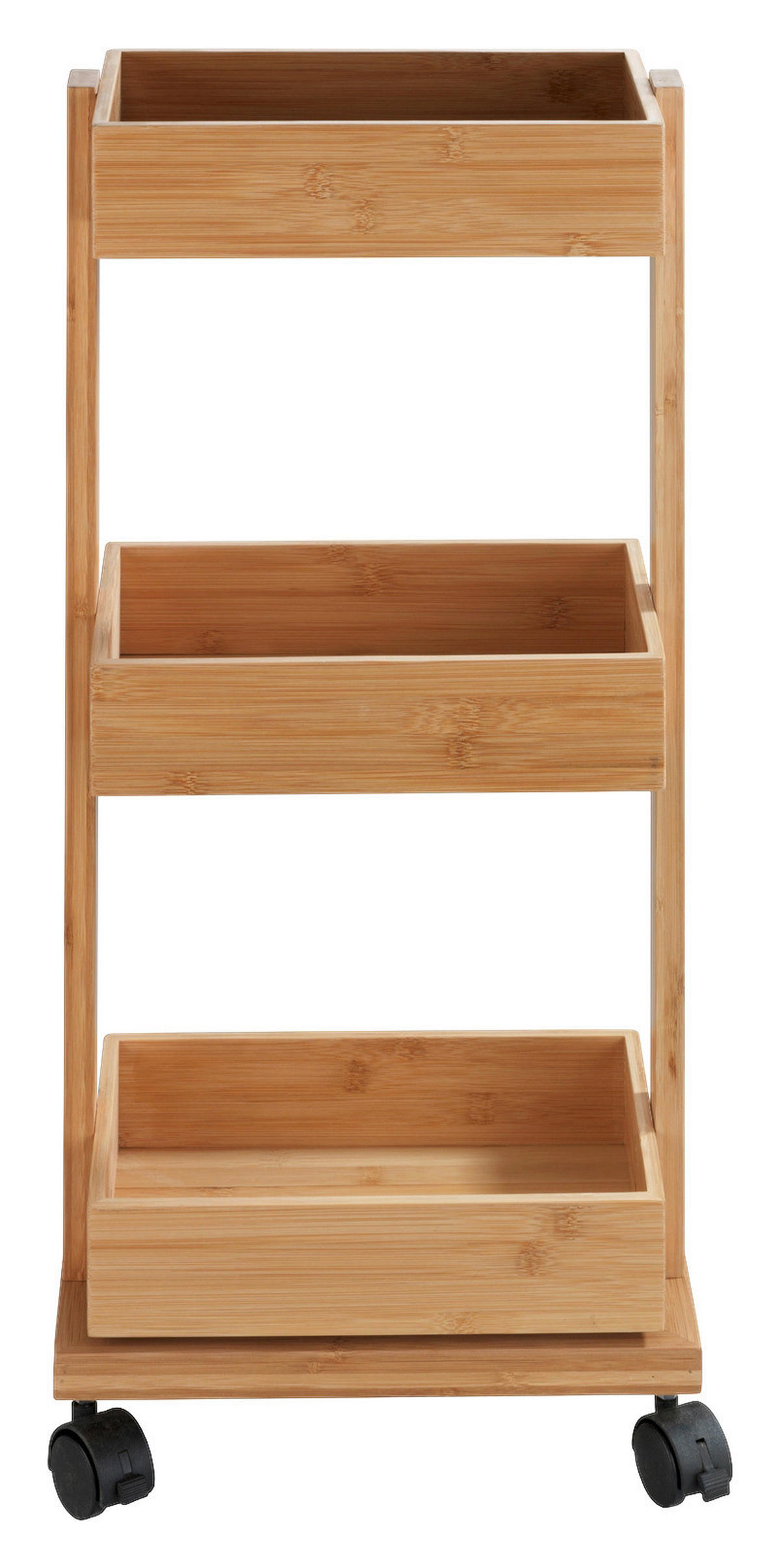 REGÁL DO KÚPEĽNE, bambus, hnedá - hnedá, Basics, drevo/plast (31/71,5/18cm)