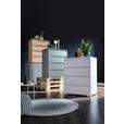 KOMMODE , 80/103/48 cm, 4 Schublade(n)  - Silberfarben/Weiß, Design, Holzwerkstoff/Kunststoff (80/103/48cm) - Carryhome