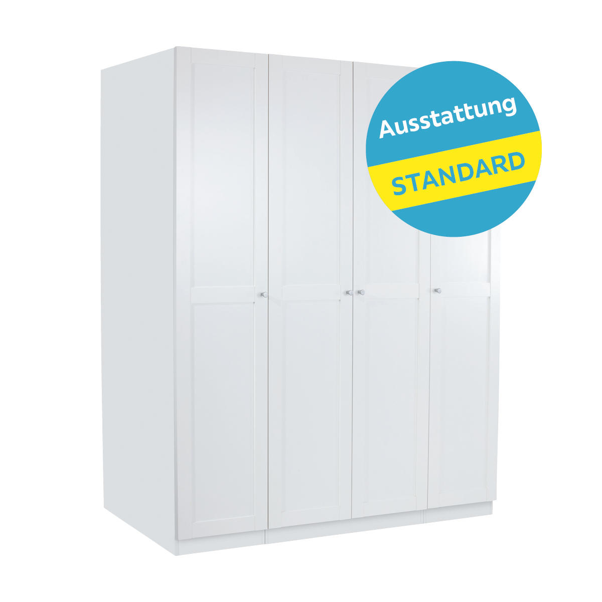 Drehtürenschrank Mit Soft-close 182,2cm Unit Weiß